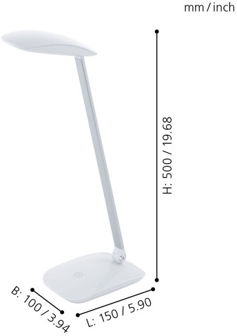 картинка Интерьерная настольная лампа Cajero 95695 от магазина BTSvet