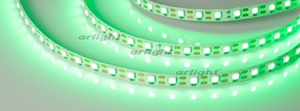 картинка Светодиодная лента RT 2-5000 12V Cx1 Green 2x (5060, 360 LED, LUX) (Arlight, 15.6 Вт/м, IP20) 011710 от магазина BTSvet