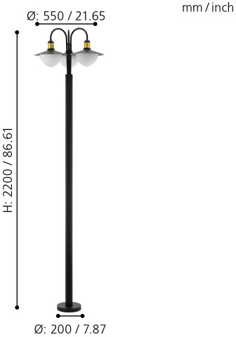 картинка Наземный фонарь Sirmione 97288 от магазина BTSvet
