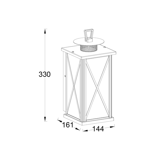 картинка Настенный фонарь уличный IP44 2592 Bl от магазина BTSvet