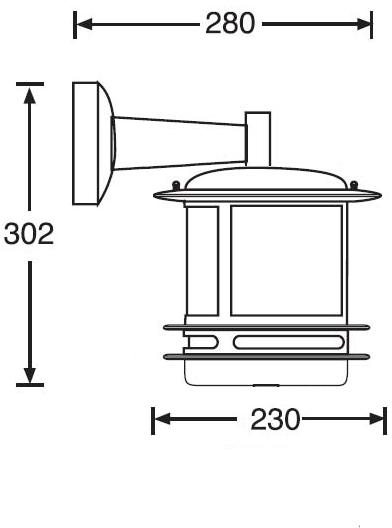 картинка Настенный фонарь уличный TOKIO 68302/12 Bl opal от магазина BTSvet