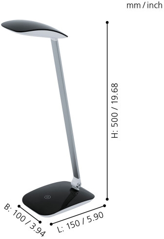 картинка Интерьерная настольная лампа Cajero 95696 от магазина BTSvet