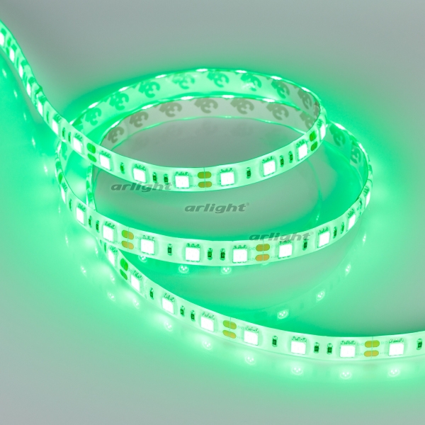 картинка Светодиодная лента RTW 2-5000SE 12V Green 2x (5060, 300 LED, LUX) (Arlight, 14.4 Вт/м, IP65) 015434 от магазина BTSvet