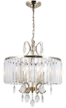 Люстра подвесная хрустальная Бронза Инга CL335163