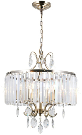 Люстра подвесная хрустальная Бронза Инга CL335163