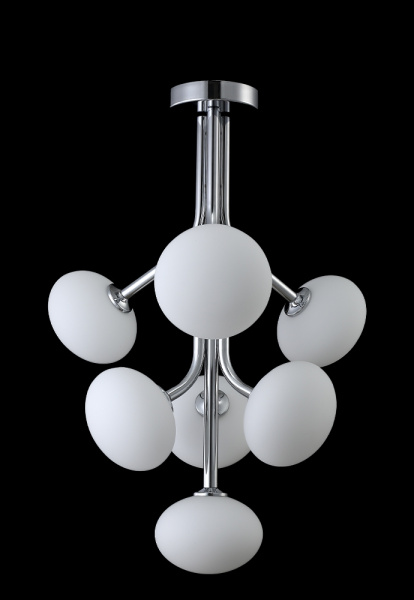 картинка Потолочная люстра на штанге Alicia SP7 Chrome/White от магазина BTSvet