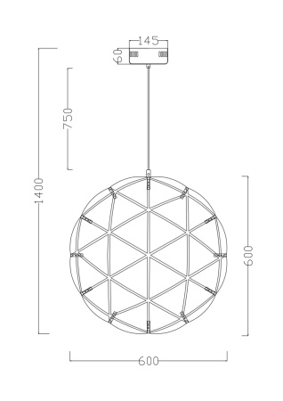 картинка Подвесной светильник светодиодный Amber FR5099PL-L45CH от магазина BTSvet