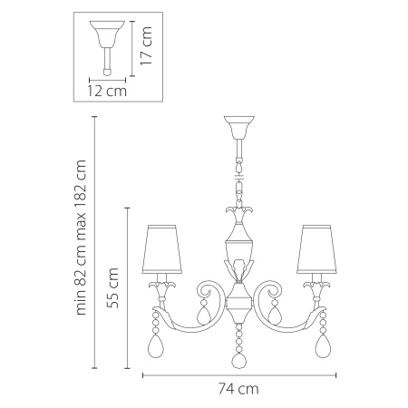 картинка Подвесная люстра OSGONO 691084 от магазина BTSvet