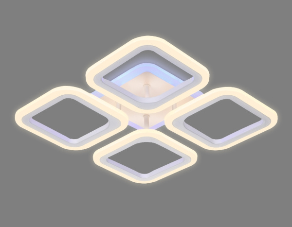 картинка Потолочная люстра светодиодная с пультом регулировкой яркости и цветовой температуры ночным режимом Acrylica Original FA441 от магазина BTSvet