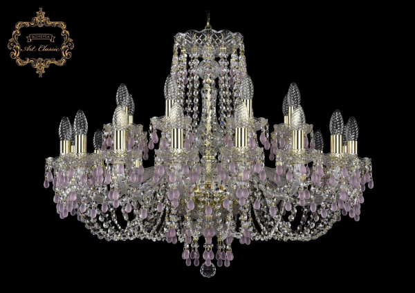 Хрустальная подвесная люстра 11.24.16+8.300.Gd.V7010