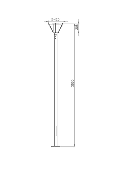 картинка Наземный фонарь Muse 650-31/b-03 от магазина BTSvet