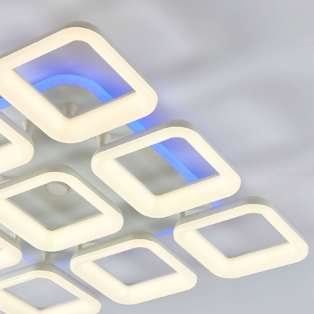 картинка Потолочная люстра светодиодная с управлением смарфоном и пультом регулировка яркости и цветовой температуры Паркер Смарт CL225A290E RGB от магазина BTSvet