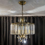 картинка Люстра подвесная хрустальная Бронза Инга CL335163 от магазина BTSvet