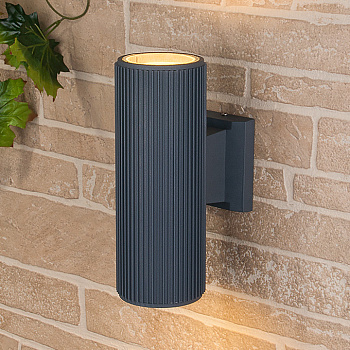 Настенный светильник уличный 1403 TECHNO серый