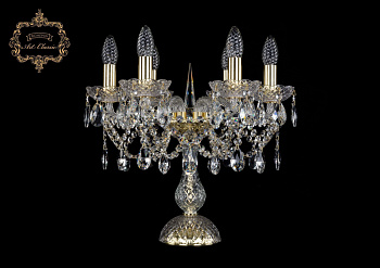 Хрустальная настольная лампа 12.21.6.141-37.Gd.Sp