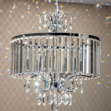 картинка Люстра подвесная хрустальная Хром Инга CL335161 от магазина BTSvet