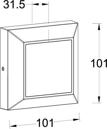 картинка Настенный LED светильник уличный W4021 R от магазина BTSvet