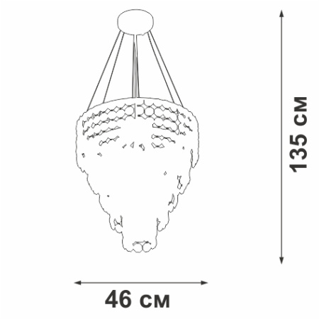 картинка Подвесная люстра V5355-9/7 от магазина BTSvet