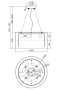 картинка Подвесная люстра Wonderland MOD313PL-04CH от магазина BTSvet