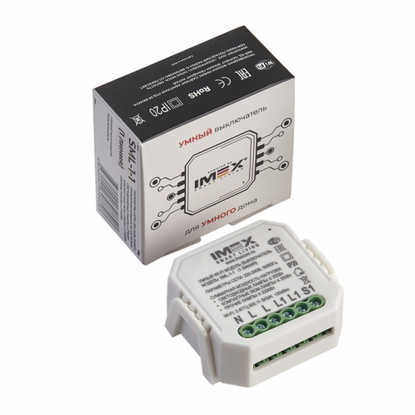 картинка Умный Wi-Fi модуль выключатель (1 линия) SML-1-1 от магазина BTSvet