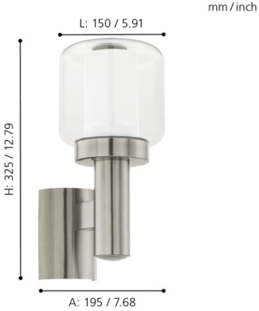 картинка Настенный светильник уличный Poliento 95016 от магазина BTSvet