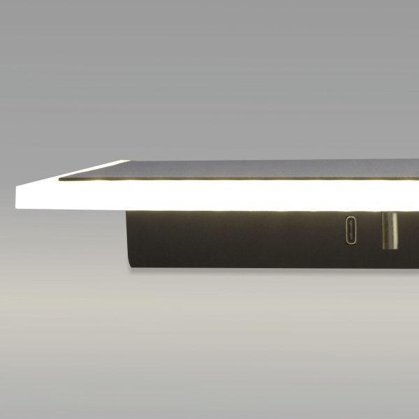 картинка Спот настенный светодиодный с подсветкой Binar 20127/1 LED черный от магазина BTSvet