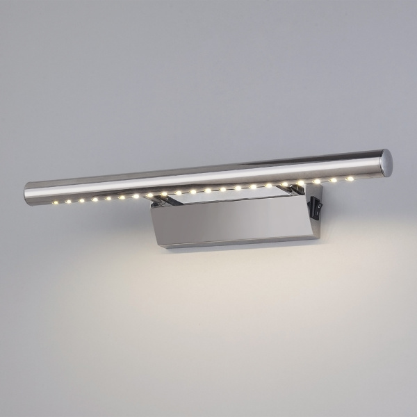 картинка Светодиодная подсветка для картин с выключателем Trinity Neo SW LED хром (MRL LED 1001) с выключателем от магазина BTSvet