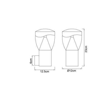 картинка Настенный фонарь уличный светодиодный Delta 34585 IP44 от магазина BTSvet