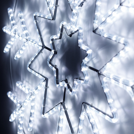 картинка Световая фигура светодиодная ARD-SNOWFLAKE-M8-950x950-540LED White (230V, 33W) (Ardecoled, IP65) 034254 от магазина BTSvet