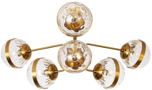 Потолочная люстра на штанге Delacrua A7770PL-6PB