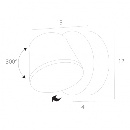 картинка Настенный светильник уличный Chico A2212AL-1BK от магазина BTSvet