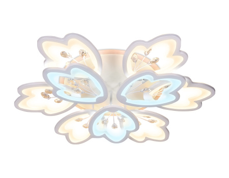 картинка Потолочная люстра светодиодная с пультом, регулировкой яркости, цветовой температуры и ночным режимом Acrylica FA511 от магазина BTSvet