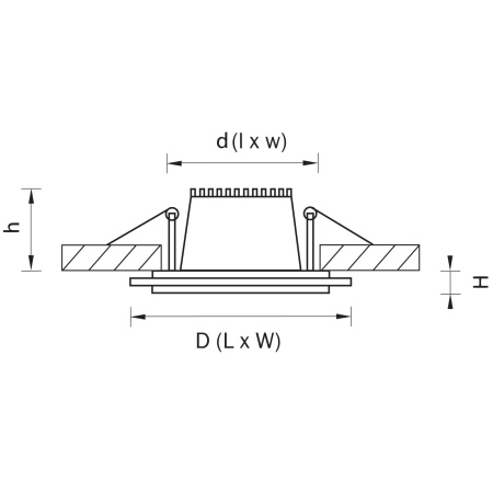 картинка Встраиваемый светодиодный светильник ACRI 212020 от магазина BTSvet