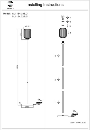 картинка Торшер ST Luce Gran SL1154.325.01 от магазина BTSvet