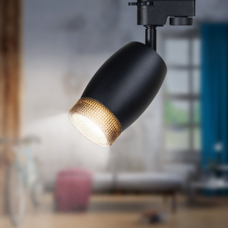 картинка Трековый светильник однофазный TR51 - GU10 BK под лампу GU10 черный Б0054164 от магазина BTSvet