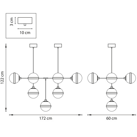 картинка Подвесная люстра Globo 813197 от магазина BTSvet