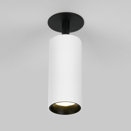 картинка Точечный светильник встраиваемый Diffe белый/черный 10W 4200K 25052/LED от магазина BTSvet