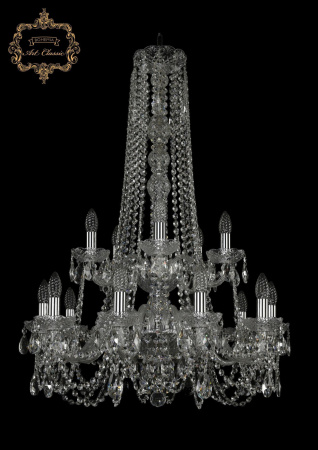 Хрустальная подвесная люстра 11.11.10+5.240.2d.h-95.Cr.Sp