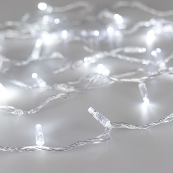 Светодиодная гирлянда ARD-STRING-CLASSIC-1000-CLEAR-100LED-PULSE White (230V, 7W) (Ardecoled, IP65) 031638