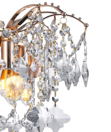 картинка Подвесная люстра хрустальная MORGANA 81426/4C GOLD от магазина BTSvet
