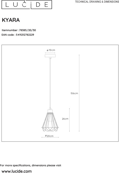 картинка Подвесной светильник Kyara 78385/20/30 от магазина BTSvet