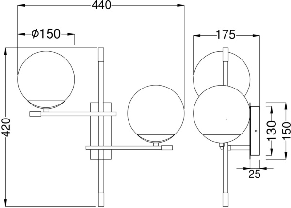 картинка Бра Nostalgia MOD048WL-02G от магазина BTSvet