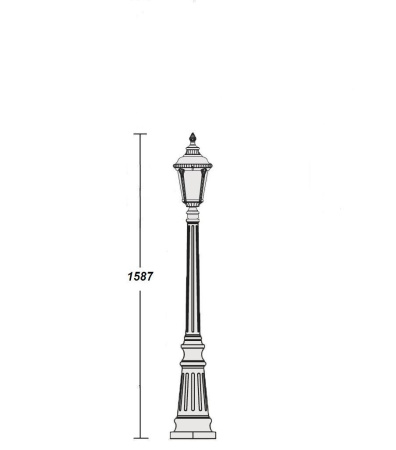 картинка Наземный фонарь 79761S Gb от магазина BTSvet
