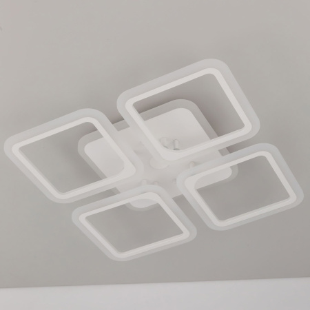 картинка Потолочная люстра светодиодная с пультом и управлением смартфоном регулировкой цветовой температуры и яркости RGB Марсель Смарт CL232A140E от магазина BTSvet