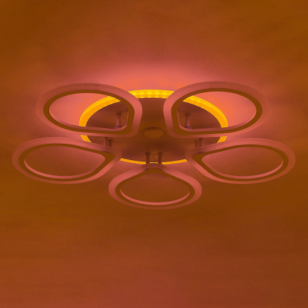 картинка Потолочная люстра светодиодная с пультом и управлением смартфоном регулировкой цветовой температуры и яркости RGB Транай Смарт CL235A150E от магазина BTSvet