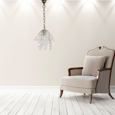картинка Хрустальный подвесной светильник Roma Roma E 1.3.P1 N от магазина BTSvet