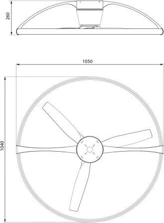 картинка Потолочная люстра светодиодная с вентилятором с пультом и управлением смартфоном с голосовым управлением и регулировкой цветовой температуры Nepal 7530 от магазина BTSvet