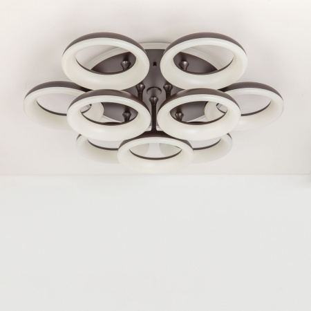 картинка Потолочная люстра светодиодная с управлением смарфоном и пультом регулировка яркости и цветовой температуры Паркер Смарт CL225A195E RGB от магазина BTSvet