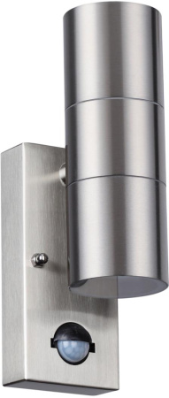 Уличный настенный светильник с датчиком движения и датчиком освещенности Motto 4388/2W