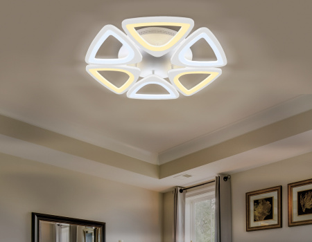 картинка Потолочная люстра светодиодная с пультом регулировкой цветовой температуры и яркости Acrylica FA4494 от магазина BTSvet